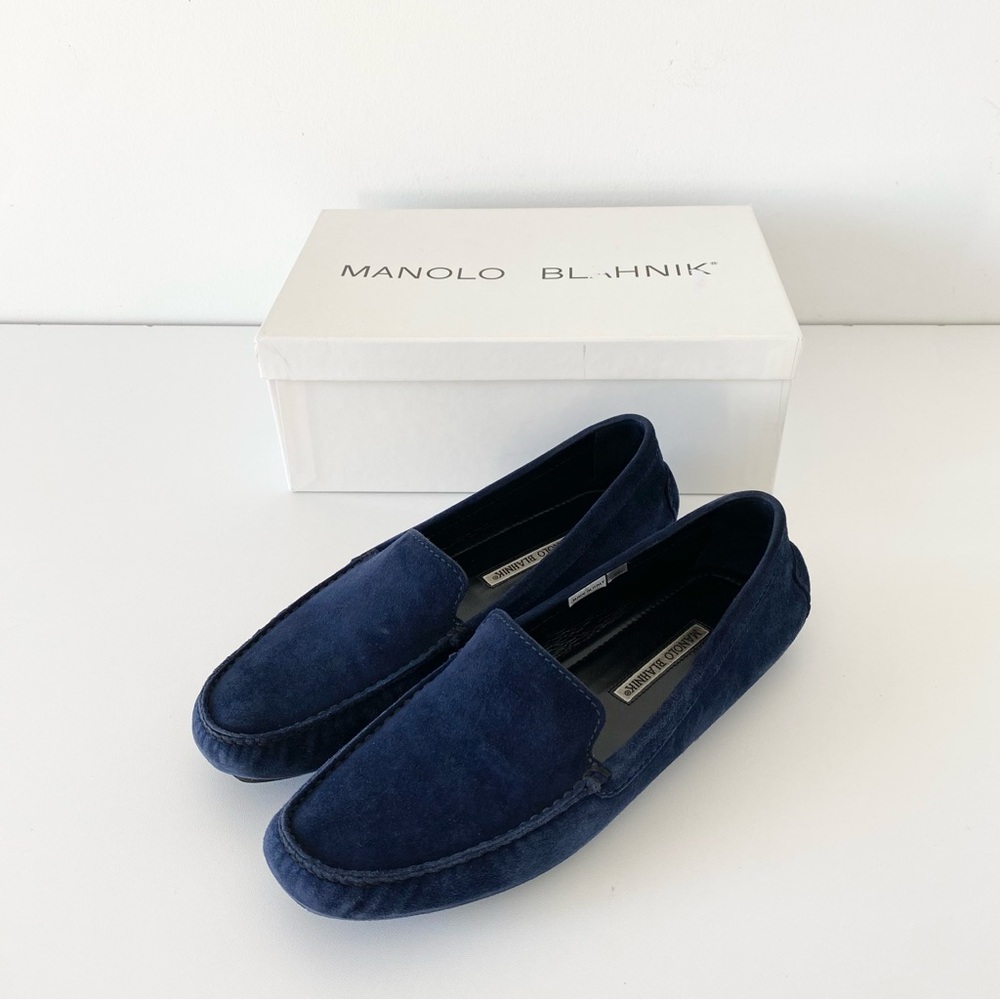 Manolo Blahnik Suede Loafers
